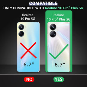 Protect Sleek Back Cover Case for Realme 10 Pro Plus 5G | Slim Fit Protective Design | Ultra Matte Finish | Camera Protection Bump | Soft Silicon Back Case