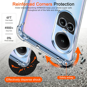 Protect  Bumper Exclusive Transparent Back Cover Case Clear Thin Case - for Oppo Reno 10 / Reno 10 Pro 5G