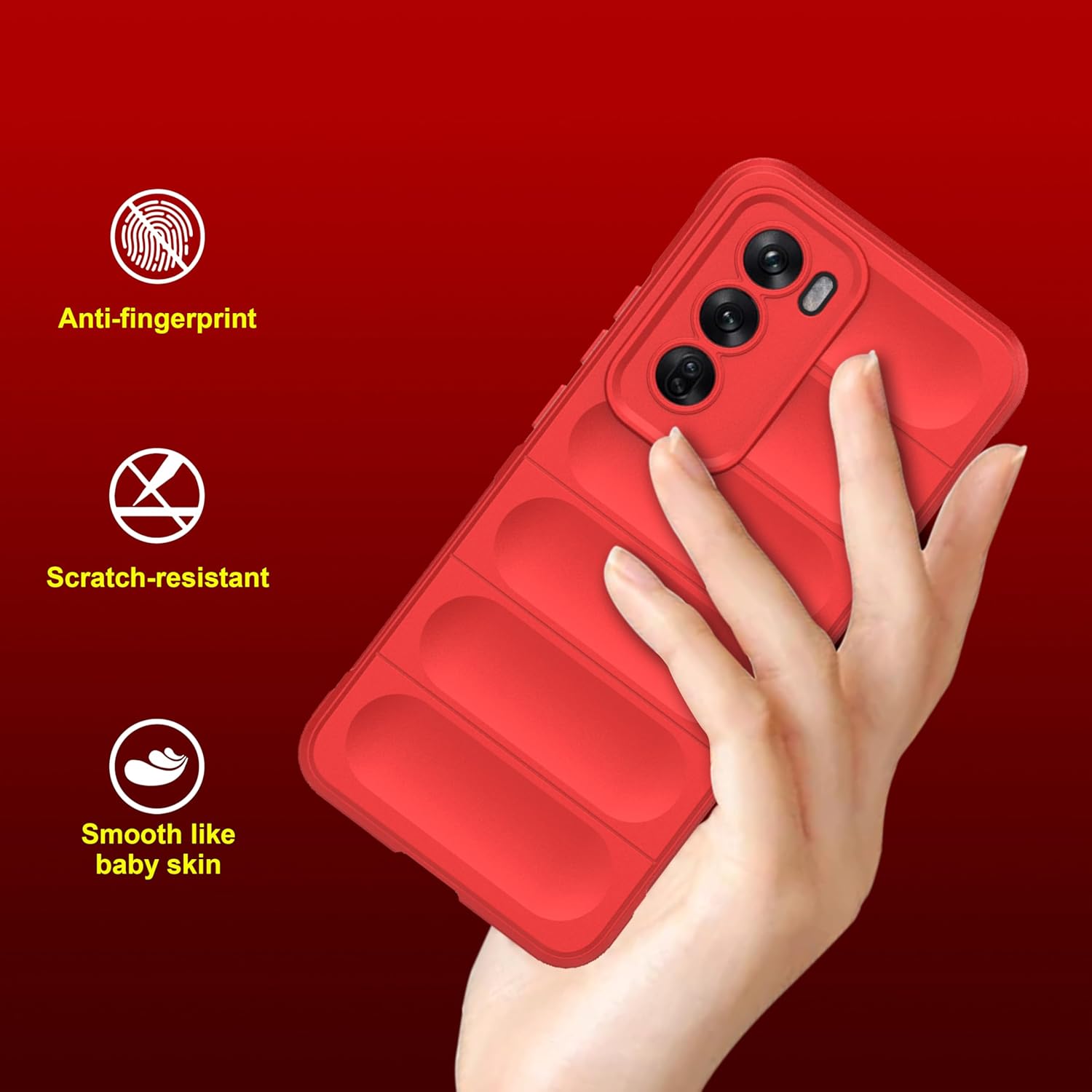 Protect Back Case Cover for Oppo Reno 12 Pro 5G | Compatible for Oppo Reno 12 Pro 5G Back Cover | Liquid Silicon Case