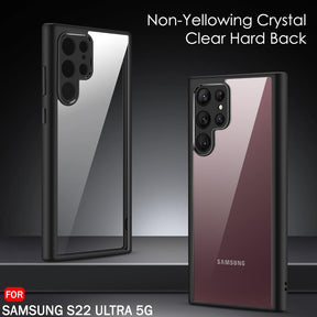 Protect Ultra-Hybrid Shockproof Back Cover Case for Samsung Galaxy S22 Ultra 5G | Camera Protection Bump | Hard Back Cover