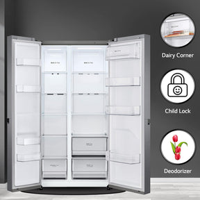 LG 688 L Frost-Free Smart Inverter Compressor Side-By-Side Refrigerator