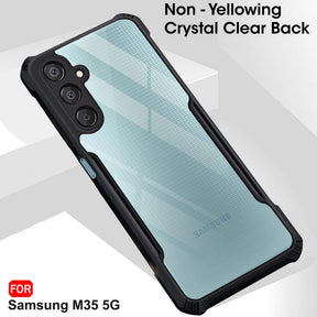 Protect Shockproof Crystal Clear Back Cover Case for Samsung Galaxy M35 5G | 360 Degree Protection | Protective Design | Transparent Back Cover Case
