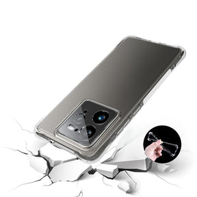 Protect Realme GT 7 Pro, [Bumper] Exculsive Transparent with Anti Dust Plugs Shockproof Slim Back Cover Case