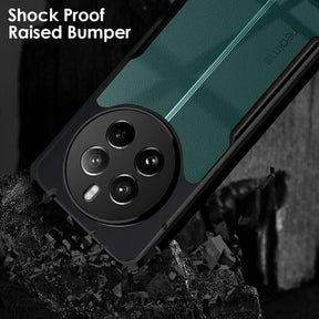 Protect Realme Narzo 70 5G Back Cover | Transparent Crystal Clear Hard PC Back Case with TPU Bumper, Drop Protection Case Cover