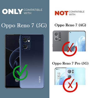 Protect Cover Case for Oppo Reno7 5G | Reno 7 5G (Shockproof with Polycarbonate Clear Panel