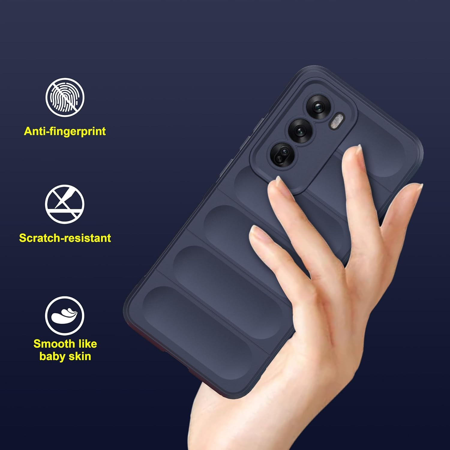 Protect Back Case Cover for Oppo Reno 12 Pro 5G | Compatible for Oppo Reno 12 Pro 5G Back Cover | Liquid Silicon Case