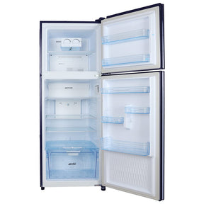 Lloyd Refrigerator 2 Star Automatic Double Door 310 L 2 Star Inverter Metallic Navy Toughened Glass