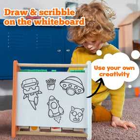 Wembley 5 in 1 Wooden Montessori Learning Educational Activity Toys for 1+ Year Old Baby Boy Girl | Learn Alphabet, Abacus, Writing Drawing,