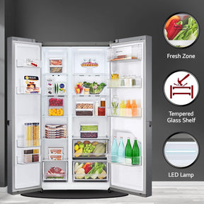LG 688 L Frost-Free Smart Inverter Compressor Side-By-Side Refrigerator