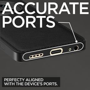 Protect Flexible Pu Leather | Full Camera Protection | Raised Edges | Super Soft-Touch | Bumper Case for Realme C63 5G