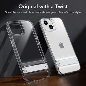 Protect for iPhone 14 Cover with Adjustable Stand, Military-Grade Drop Protection, 3 Stand Modes, TPU, Supports Wireless Charging, Boost Slim Patented Metal Kickstand Phone Back Case