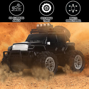 Wembley Monster Truck Remote Control Rc Car Offroad High Speed Racing Car For Kids With 2 Speed And 4 Headlight Modes