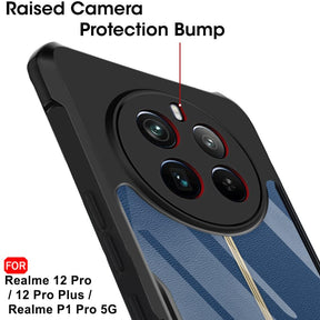 Protect ShockProof Crystal Clear Back Cover Case For Realme P1 Pro