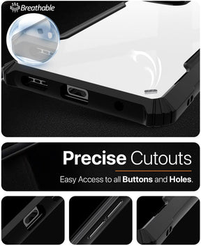 Protect Realme Narzo 70 Turbo 5G Back Cover | Transparent Crystal Clear Hard PC Back Case with TPU Bumper, Drop Protection Case