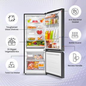 Haier 325 L, 3 Star, Convertible 14-in-1 Triple Inverter Double Door Refrigerator