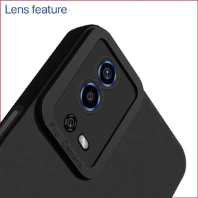 Protect Oppo A55 Back Cover Soft Matte Liquid Silicone TPU | Camera Protection | Shockproof Slim Back Case