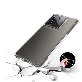 Protect Realme GT 7 Pro, [Bumper] Exculsive Transparent with Anti Dust Plugs Shockproof Slim Back Cover Case