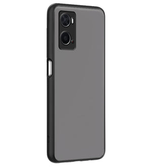 Protect Oppo A76 / Oppo A96 / Oppo A36 Back Cover | Hybrid Smoked Back | Full Camera Protection | Raised Edges | Super Soft-Touch | Bumper Case