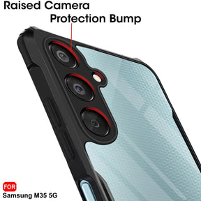 Protect Shockproof Crystal Clear Back Cover Case for Samsung Galaxy M35 5G | 360 Degree Protection | Protective Design | Transparent Back Cover Case