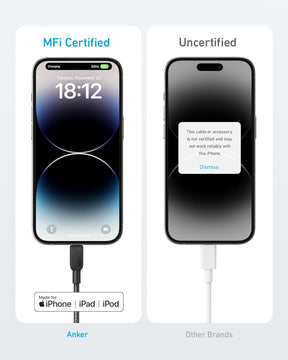 Anker USB C to Lightning Cable, 310 USB-C to Lightning Braided Cable(3ft, Black), MFi Certified, Fast Data Cable