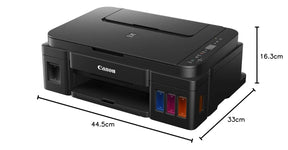 Canon PIXMA MegaTank/Ink Efficient G2012 Multi-function Color Ink Tank Printer (Color Page Cost: 0.32 Rs. | Black Page Cost: 0.09 Rs.) with 2 additional Black  (6 Ink Bottles Included)