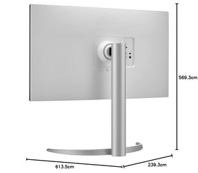 LG-  4K Ultra HD LED Backlit IPS Panel with VESA Display HDR 400, Ergonomic Stand, 3-side virtually borderless design Monitor