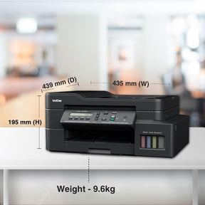 brother DCP-T820DW Multi-function WiFi Color Ink Tank Printer with Auto Duplex feature ideal for Home & Office Usage