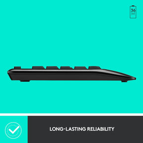 Logitech MK345/Wireless Compact,Win Mac,Desktop,Tablet,Smartphone,LaptopCompatible Wireless Laptop Keyboard  (Black)