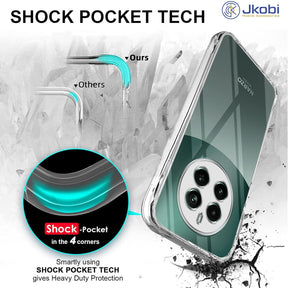 Protect Back Cover for Realme Narzo 70 Pro (Silicone Clear Shockproof Case with Camera Protection | Soft and Flexible | Transparent