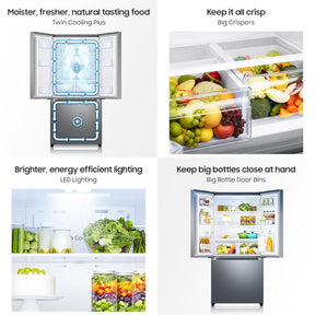 Samsung 550 L, Convertible, Digital Inverter, Frost Free French Door Refrigerator