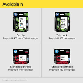 HP 680 Tri-Color Ink Cartridge