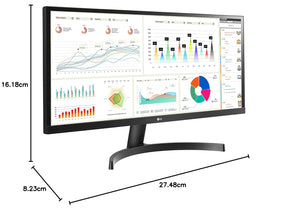 LG WFHD LED Backlit IPS Panel with HDR 10, Black Stabilizer, Dynamic Action Sync, Dual Controller, OnScreen Control Immersive UltraWide Monitor