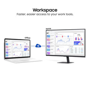 SAMSUNG M5 Full HD VA Panel with Mouse & Keyboard Control, OTT Apps, IoT Hub, Office 365, Workout Tracker, Multiple Ports, Speakers, Remote, Bluetooth Smart Monitor