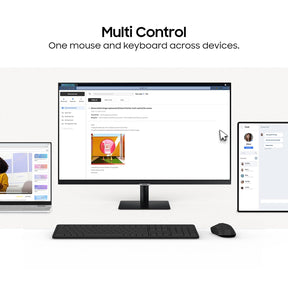 SAMSUNG M5 Full HD VA Panel with Mouse & Keyboard Control, OTT Apps, IoT Hub, Office 365, Workout Tracker, Multiple Ports, Speakers, Remote, Bluetooth Smart Monitor