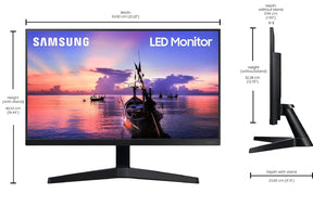 Samsung Full HD LED Backlit IPS Panel with 3-Sided Borderless Display, Game & Free Sync Mode, Eye Saver Mode & Flicker Free Monitor