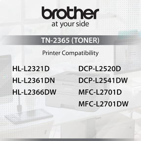 brother TN-2365 Original Toner (Mono/Black) Black Ink Cartridge