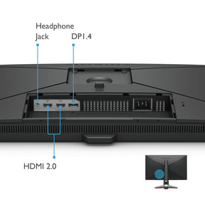 Benq Full HD LED Backlit IPS Panel Bezel-Less HDR with Height Adjust, 99% sRGB, Black Equalizer, 2.5Wx2 treVolo Speakers, HDMI, DP Gaming Monitor