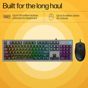 HP KM300F Wired USB Gaming Keyboard and Mouse Combo Set (8AA01AA#ACJ) Wired USB Gaming Keyboard