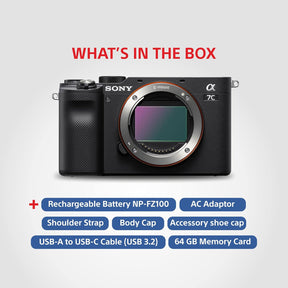 SONY Alpha ILCE-7C Full Frame Mirrorless Camera Body Featuring Eye AF and 4K movie recording