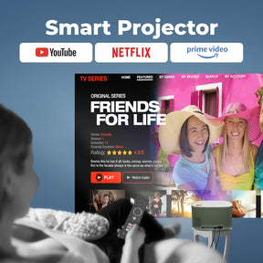 ZEBRONICS ZEB-PIXAPLAY 26 (5000 lm) 1080p Full HD, 508 cm Screen, Auto Focus, Auto Keystone, HDMI (ARC), Miracast, Dual Band, 30,000 Hour lamp life, OTT App Support : Netflix, Amazon Prime, YouTube etc., Dolby Support Smart Projector