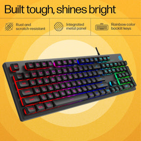 HP KM300F Wired USB Gaming Keyboard and Mouse Combo Set (8AA01AA#ACJ) Wired USB Gaming Keyboard