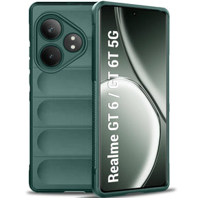 Protect Liquid Silicon Back Cover Case for Realme GT 6 / GT 6T 5G | Shockproof Military Grade Protection | Micro-Fibre Cloth On Inner Side | Anti-Slip Grip Realme GT 6T 5G Back Case