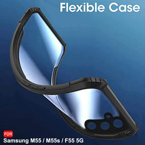 Protect Crystal Clear Back Cover Case for Samsung Galaxy M55 / M55s / F55 5G | 360 Degree Protection | Protective Design | Transparent Cover