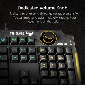 ASUS TUF Gaming K1 - RA04 Wired USB Gaming Keyboard