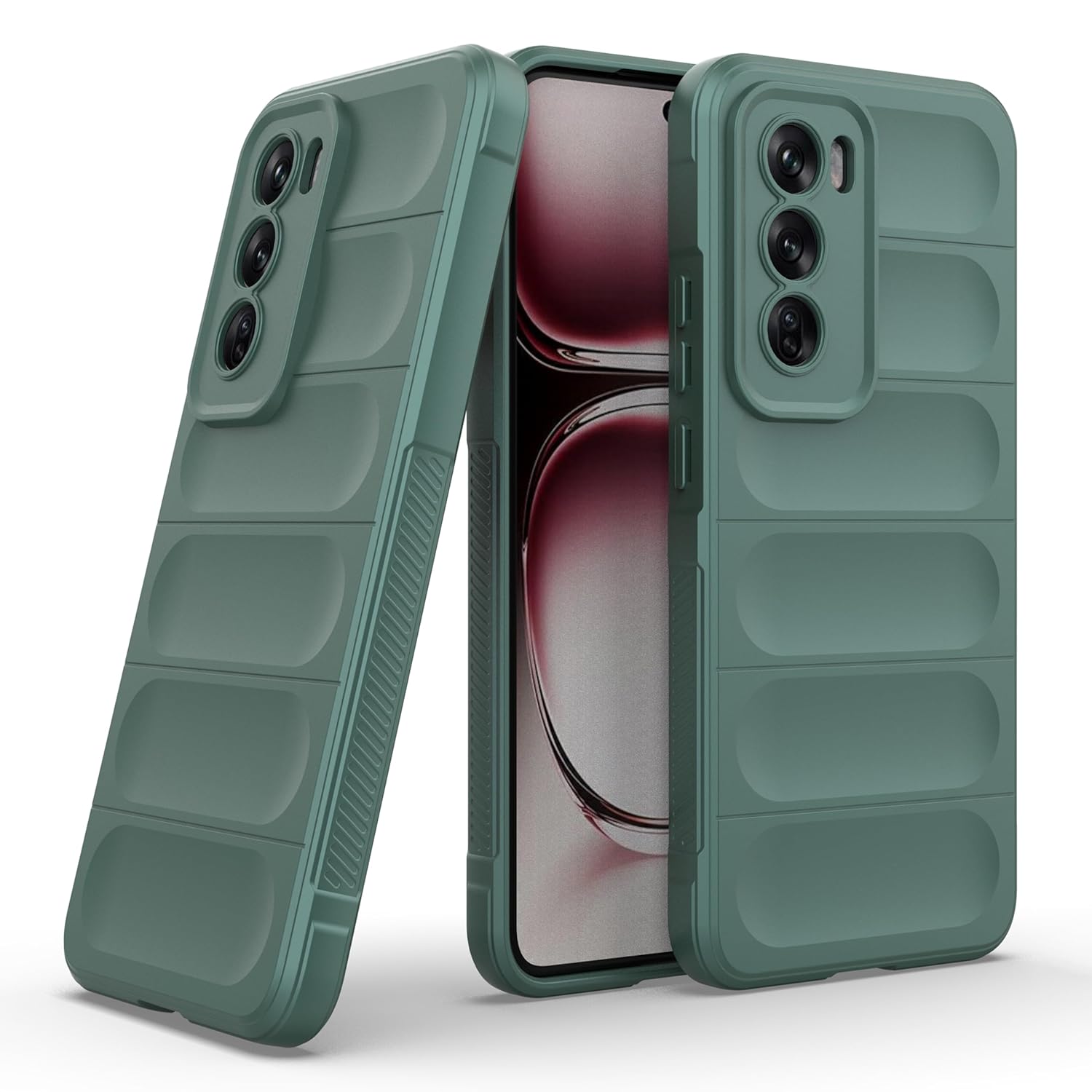 Protect Back Case Cover for Oppo Reno 12 Pro 5G | Compatible for Oppo Reno 12 Pro 5G Back Cover | Liquid Silicon Case